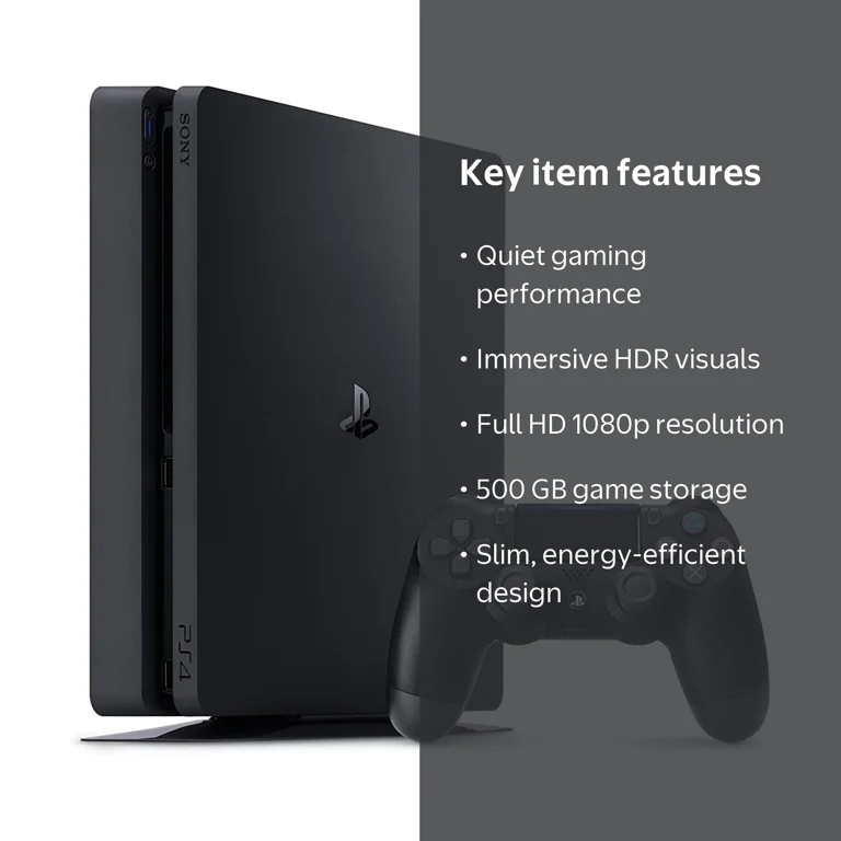 Sony, PlayStation PS4 Slim, CUH-2015A, 500GB Black Console