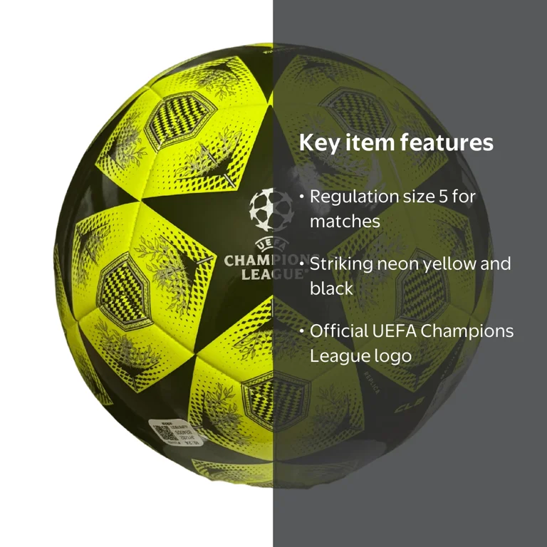Adidas Champions League Soccer Ball Size 5 - Walmart.com