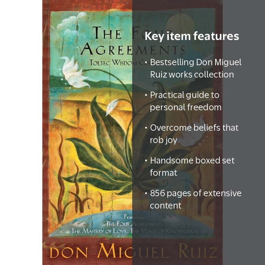 Don Miguel Ruiz, Boxed Set, 3 Books: The Four Agreements + more