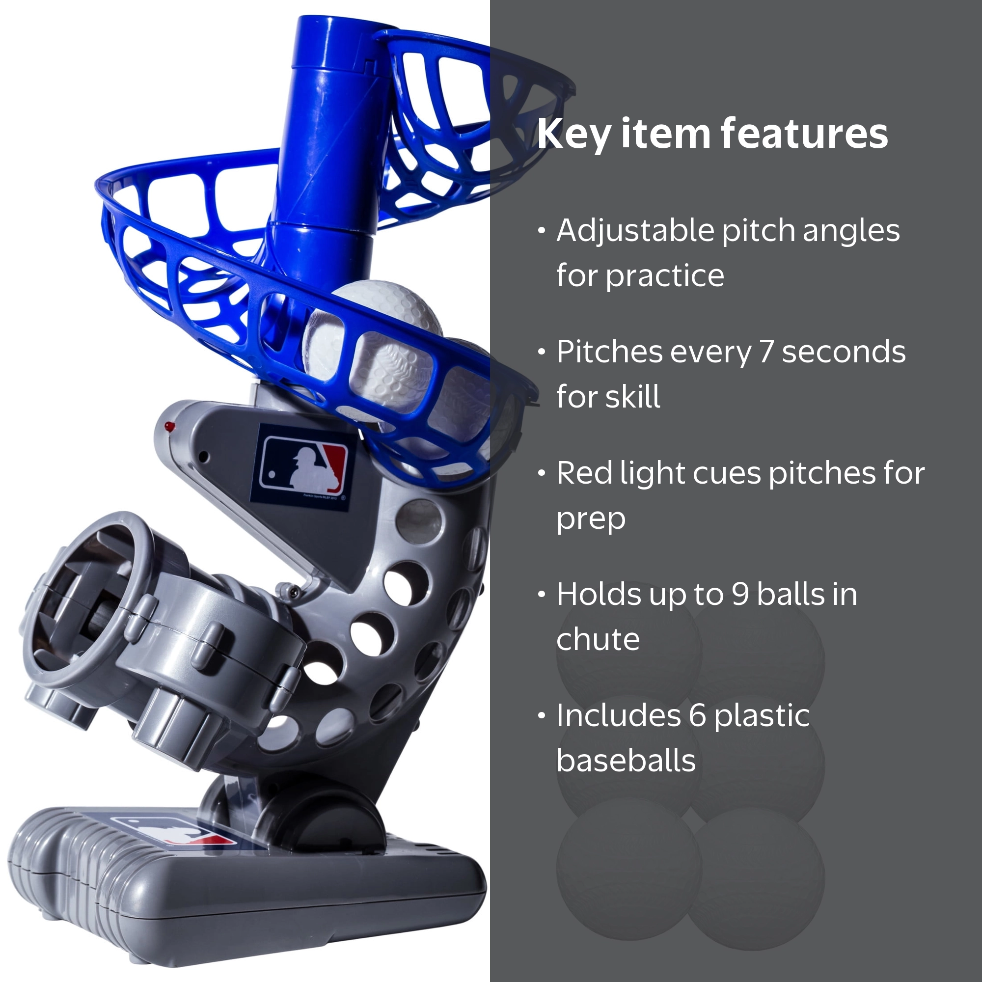 Franklin Sports MLB Electronic Baseball Pitching Machine ‚Äì
