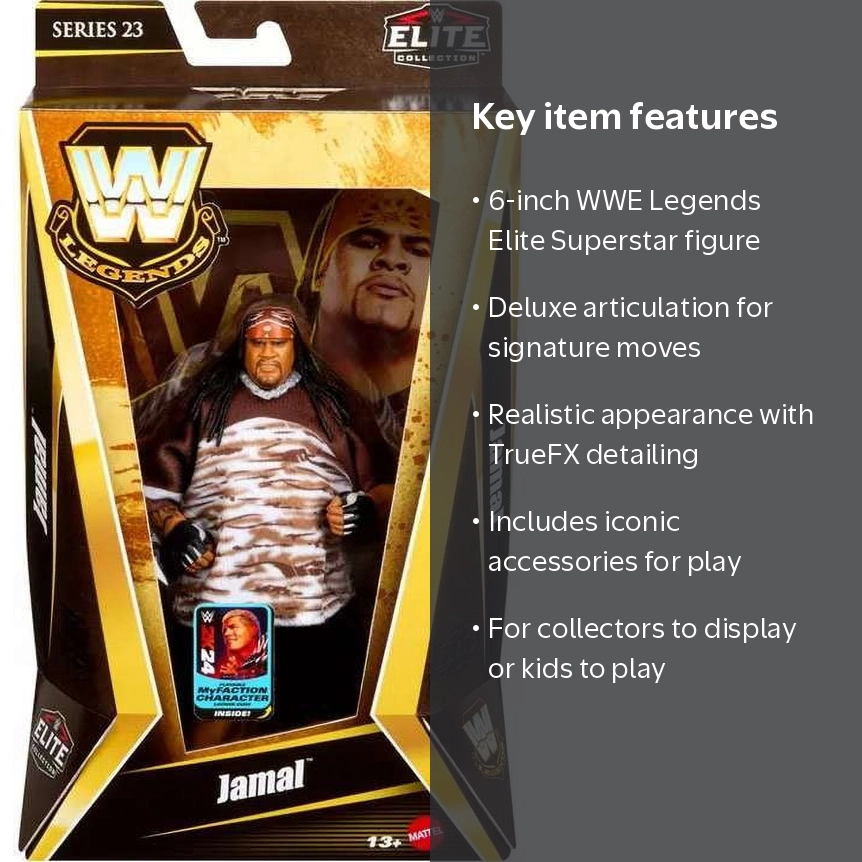 WWE Wrestling Legends Series 23 Jamal Action Figure - Walmart.com