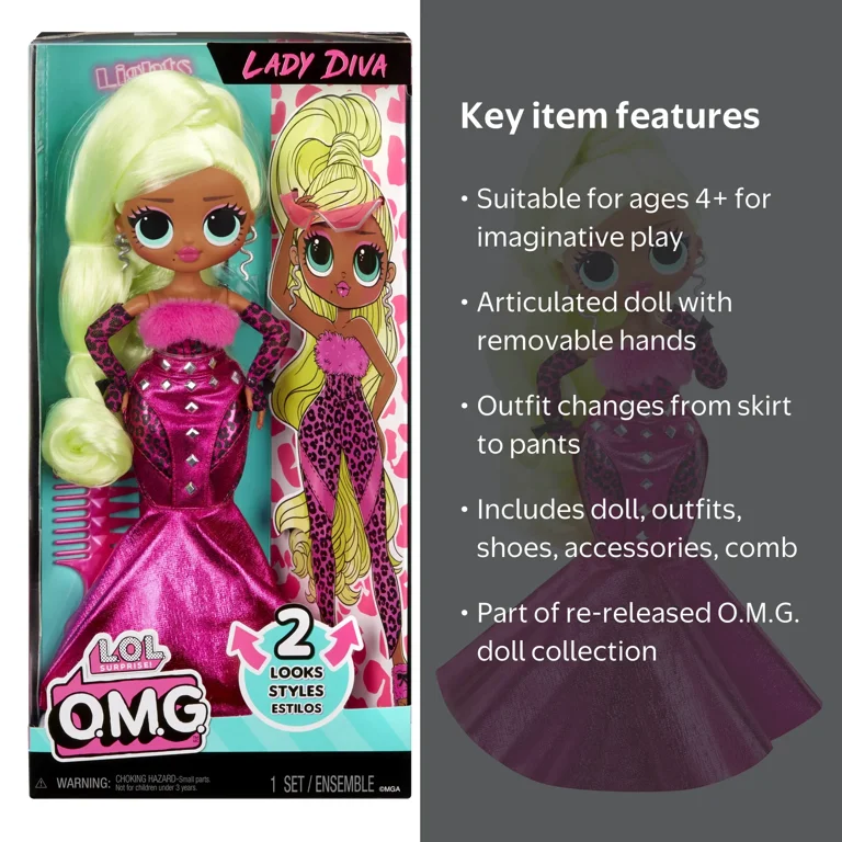 L.O.L. Surprise! Fashion Doll Lady Diva w/ Fashions + Accessories