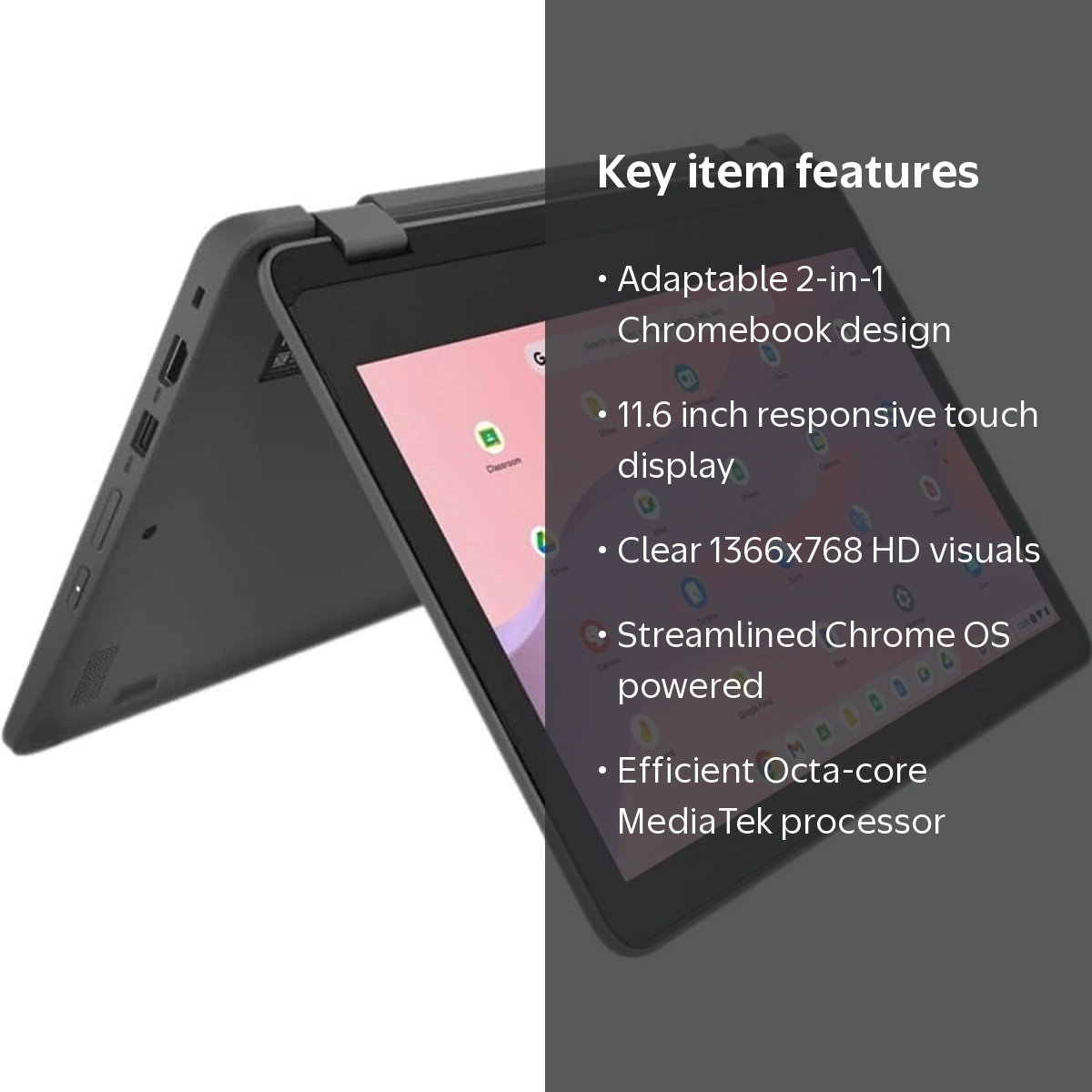 Free Shipping! \Lenovo 300e Yoga Chromebook Gen 4 11.6\\ HD