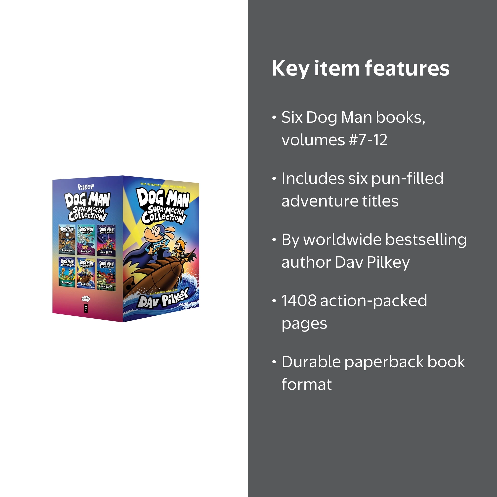 Dog Man Dog Man Supa-Mecha Collection (Dog Man #7-12 Box Set