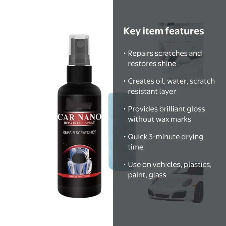 Nurafix Nano Car Spray, Nurafix Scratch Remover, Nurafix Scratch