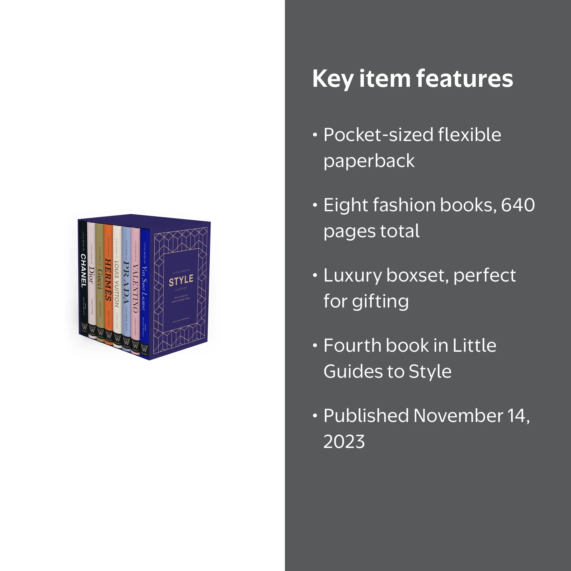 Emma Baxter-Wright, The History of Eight Fashion Icons, Paperback