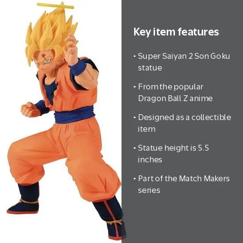 DRAGON BALL FIGURE COLLECTION No.02 孫悟空 Banpresto Super Saiyan 2 Goku - DragonBall Z Match Makers