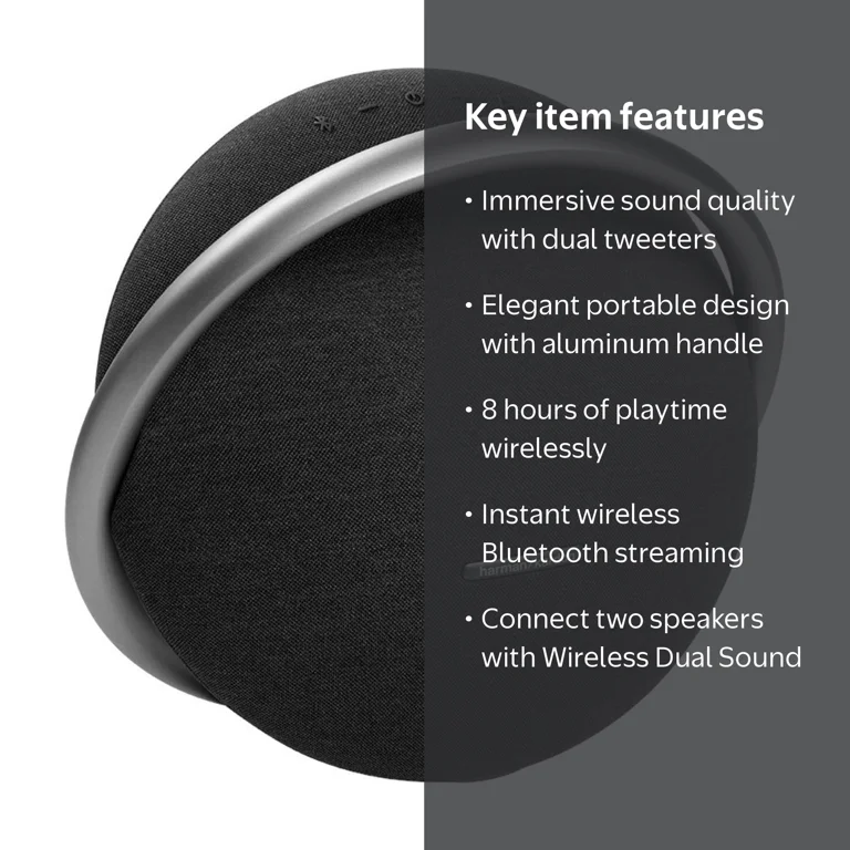 Harman Kardon Onyx Studio 7 Bluetooth Speaker, Dual Tweeters