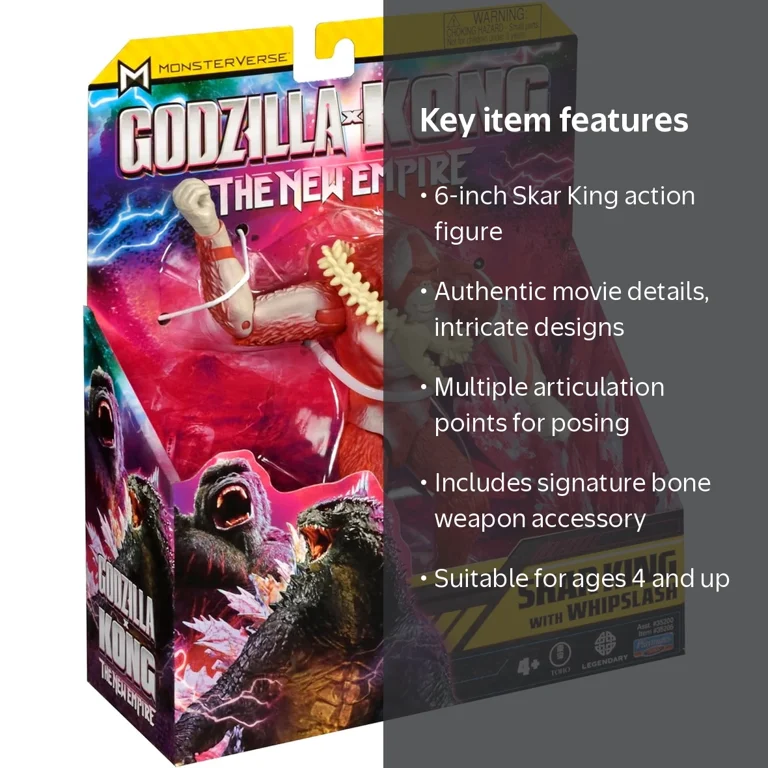 Godzilla vs. Kong, Action Figure, Skar King, Bone Whipslash