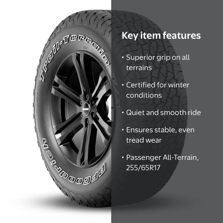 Free Shipping! BFGoodrich Trail-Terrain T/A 255/65R17 110T All Free Shipping! BFGoodrich Trail-Terrain T/A 255/65R17 110T All