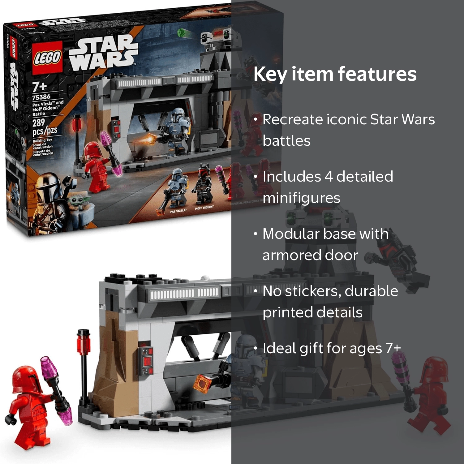 LEGO, Star Wars Battle Set, Mandalorian Showdown, 289 Pieces