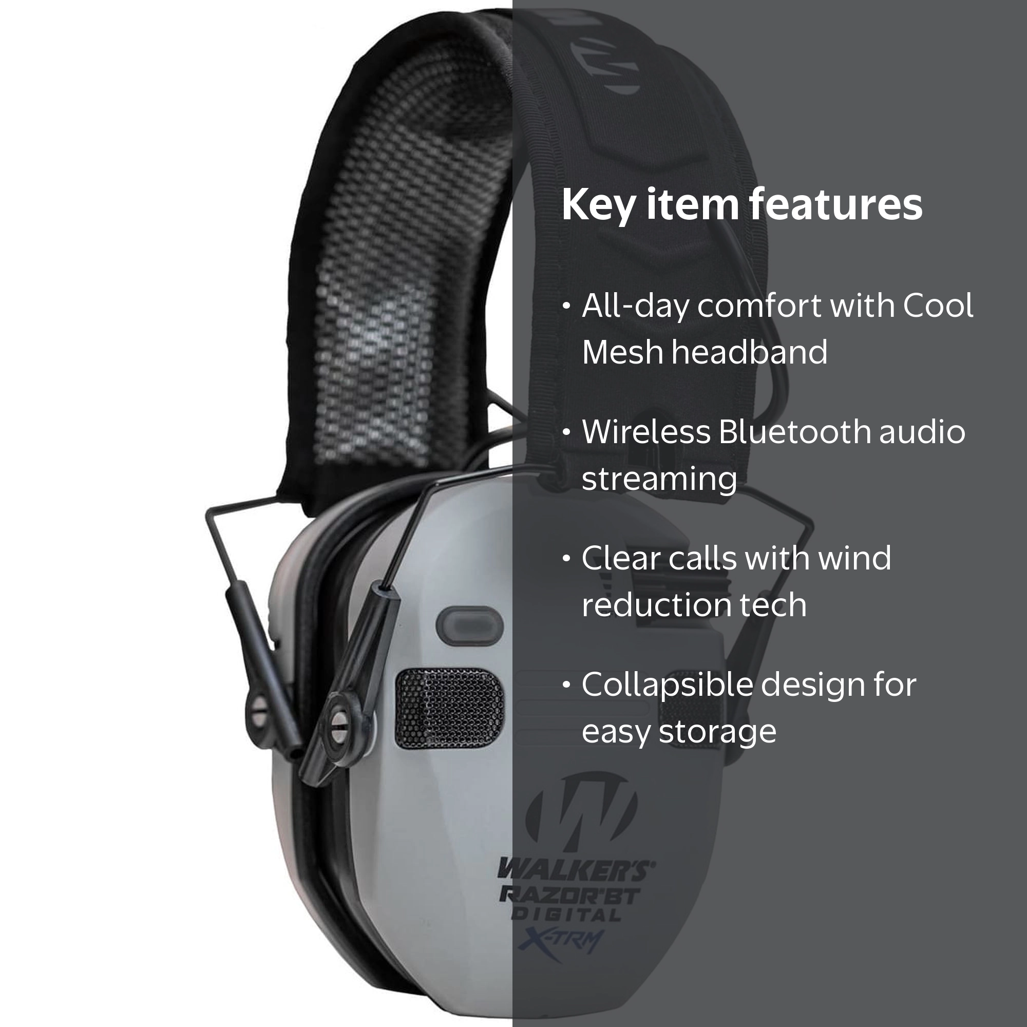 Walmart's Game Ear Digital X-TRM Razor Bluetooth Ear Muffs, NRR 24