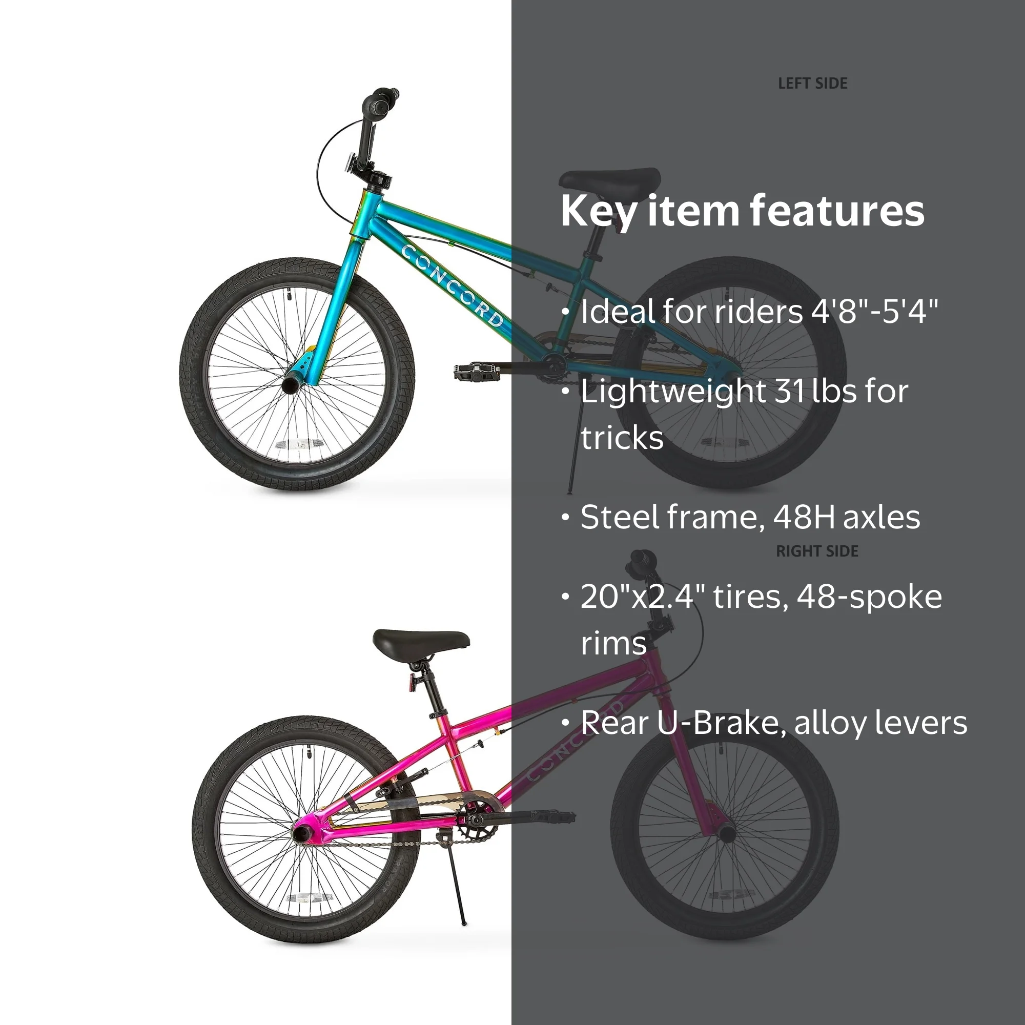 ROOTDOWN（ルートダウン）のBMX （ピンク）20インチ ROOTDOWN