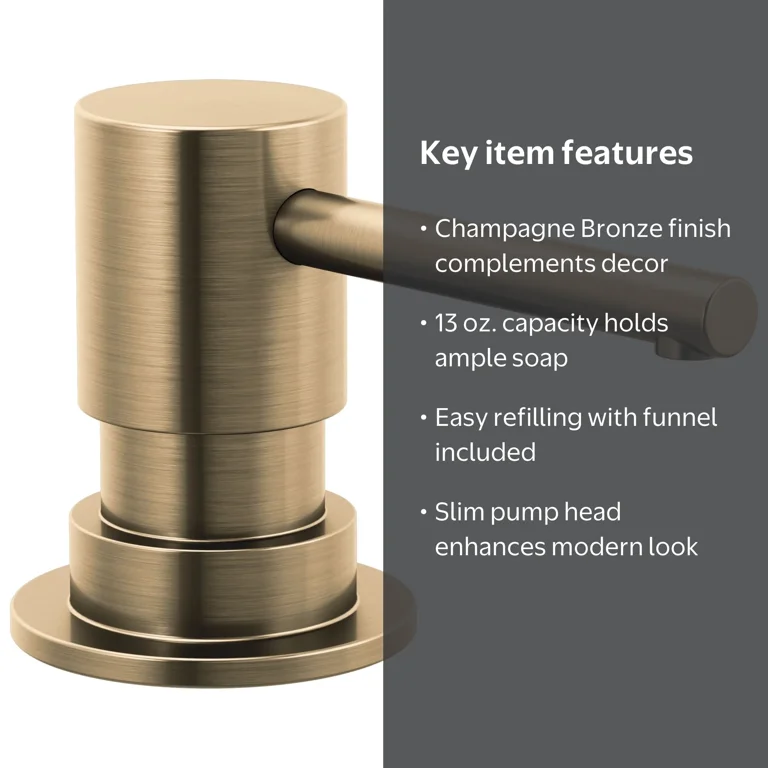 Delta Trinsic Metal Soap Dispenser - RP100734CZ - Champagne Bronze
