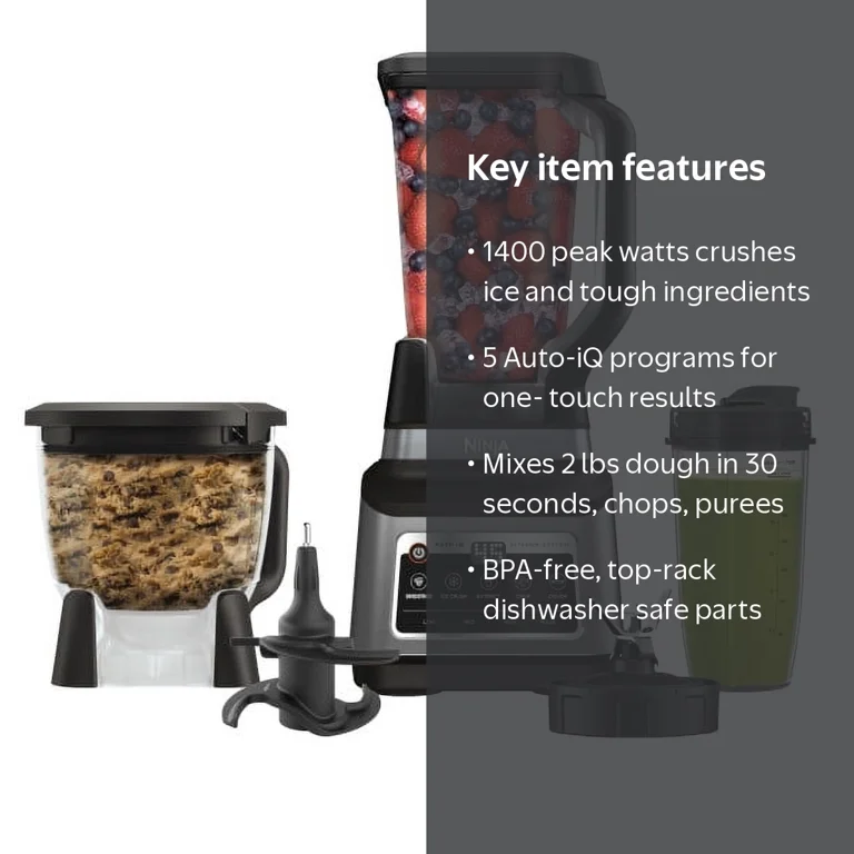 Ninja, Kitchen System Blender, 72 oz, 1400 Peak Watts - Walmart.com