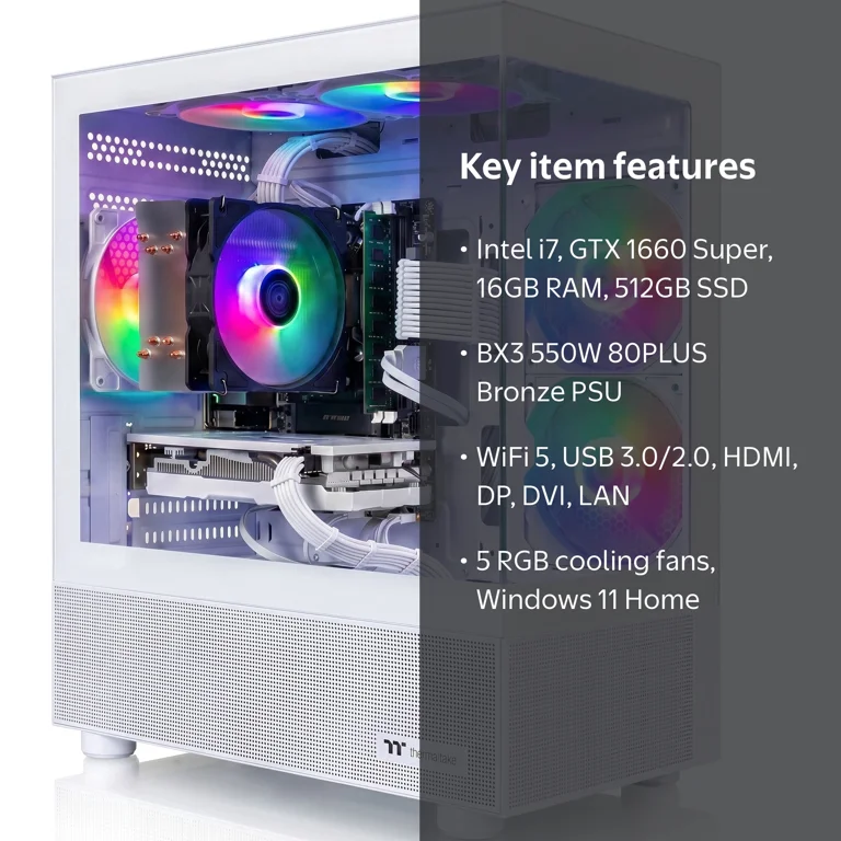 AIGAMEPC Gaming PC Desktop Computer, Intel Core i7 up to 4.0GHz