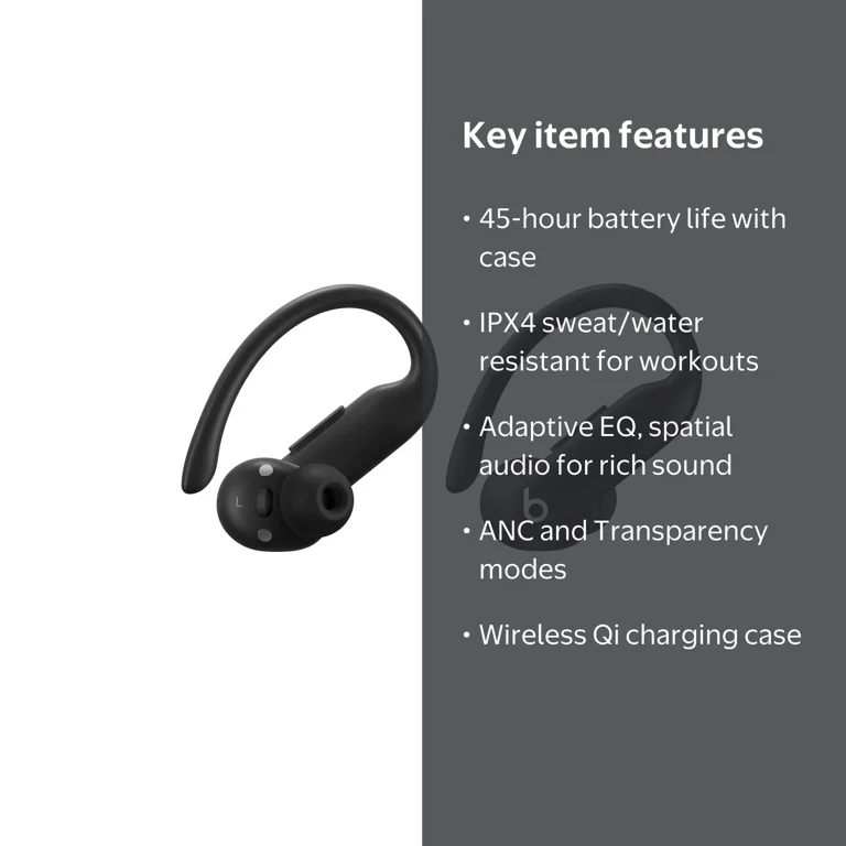Open Box Beats by Dr. Dre Powerbeats Pro 2 Jet Black In Ear