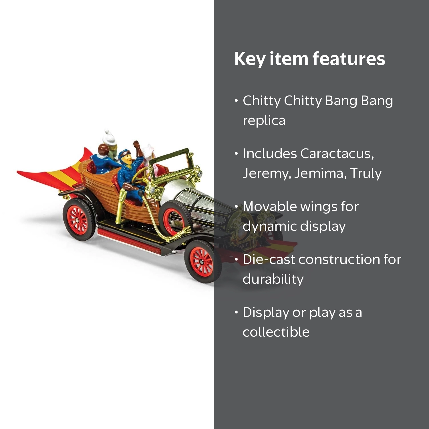 Corgi Chitty Bang Magical Car 1:45 Diecast Model CC03502 - Walmart.com