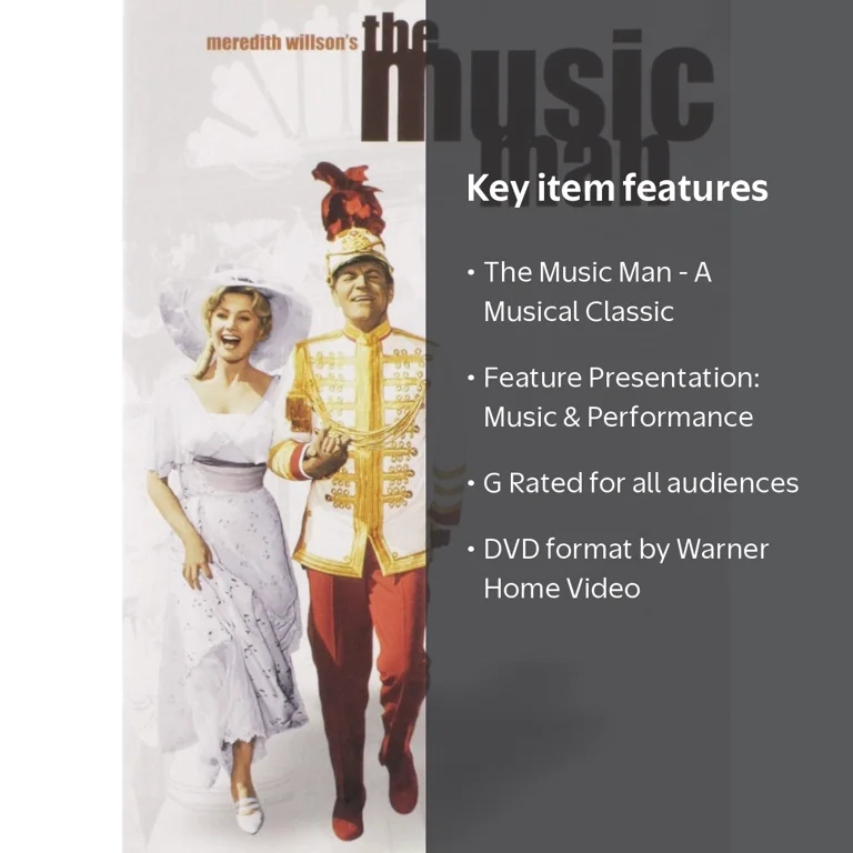Warner Bros, The Music Man DVD, RRK150, Musical Comedy Classic