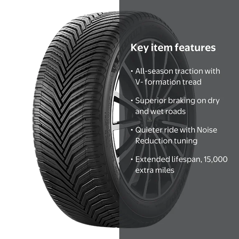 Michelin, CrossClimate2 All-Season Tire, 245/50R20 XL, 105V, Black Michelin, CrossClimate2 All-Season Tire, 245/50R20 XL, 105V, Black