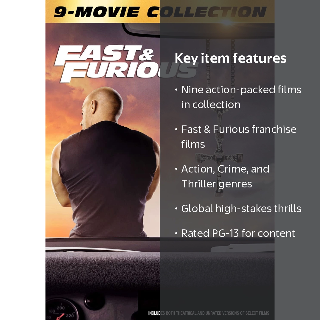 Fast & Furious Complete Nine-Movie Collection (DVD) - Walmart.com