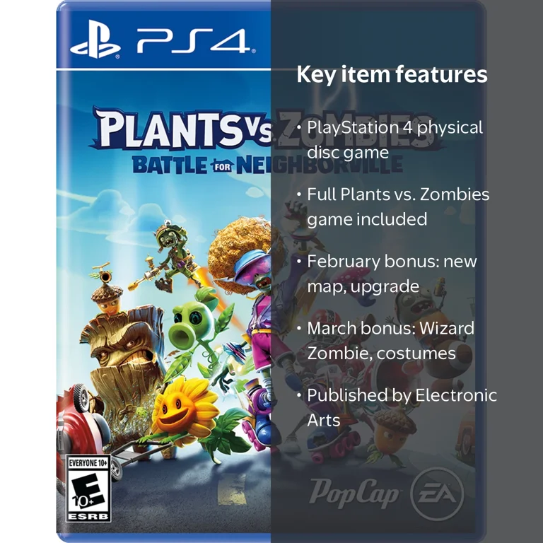 Electronic Arts, Plants Vs Zombies Battle For Neighborville, PS4
