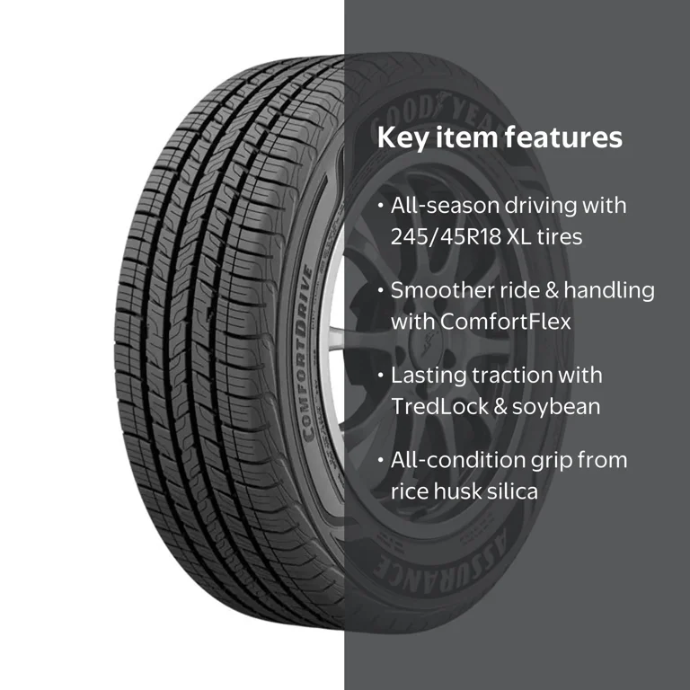 GOODYEARサマータイヤ245／45R18 100W深溝 Goodyear Assurance ComfortDrive All-Season Weather P245/45R18 100V