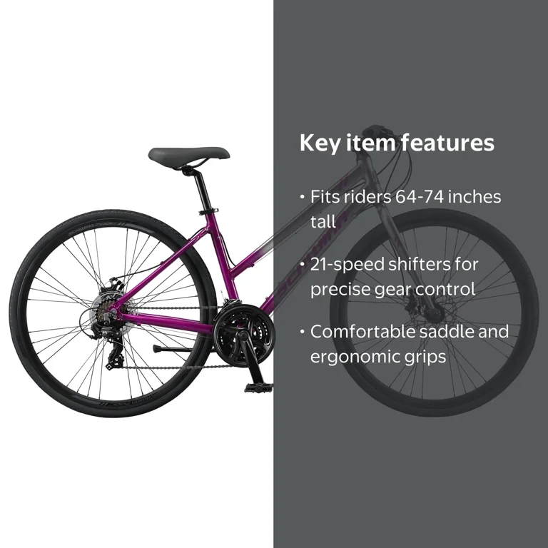 schwinn solution bicycle Discover Adult Hybrid Bike for Men and Women, 700c Wheels, 21-Speeds, 19-Inch Aluminum Step-Over Frame, Front and Rear Fenders, Rear Cargo Rack, Black : Hybrid Bicycles : Sports & defying materials and rock solid construction Schwinn SC 5 Bike
