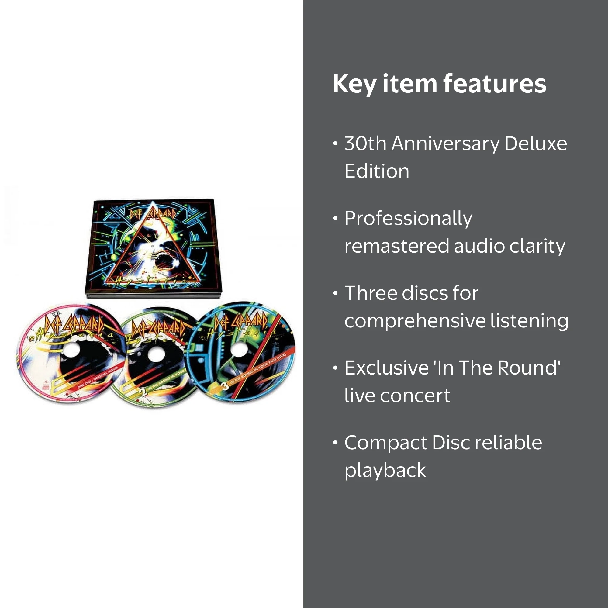 Mercury, Def Leppard Hysteria 30th Anniversary Edition CD, Music