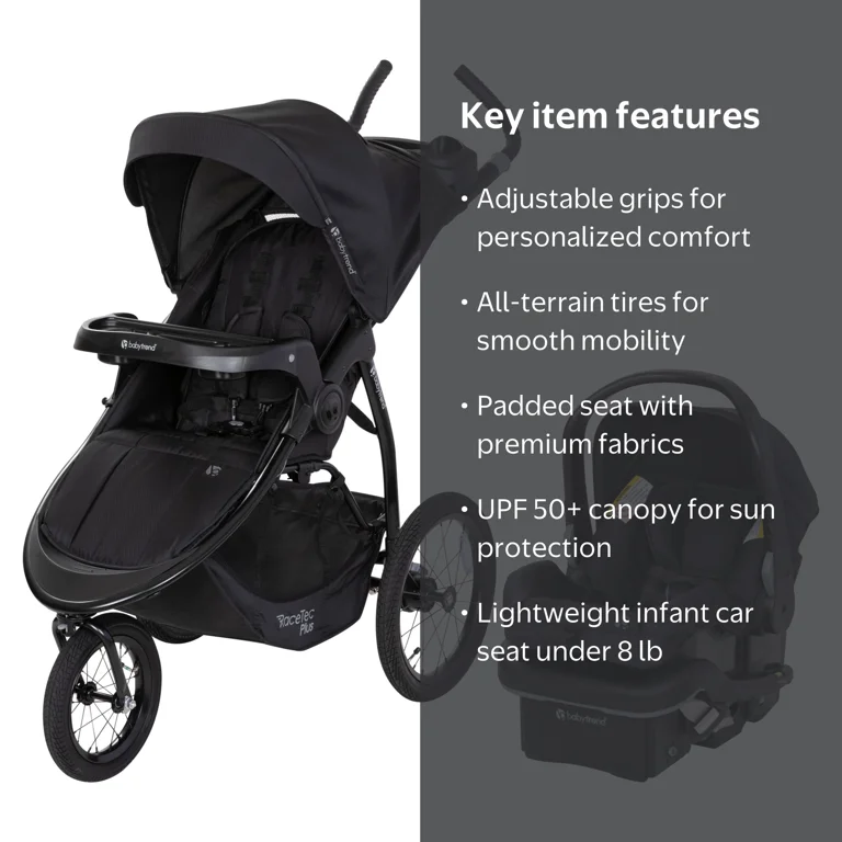 Baby Trend Expedition Race Tec PLUS Jogger Travel System, EZ-Lift