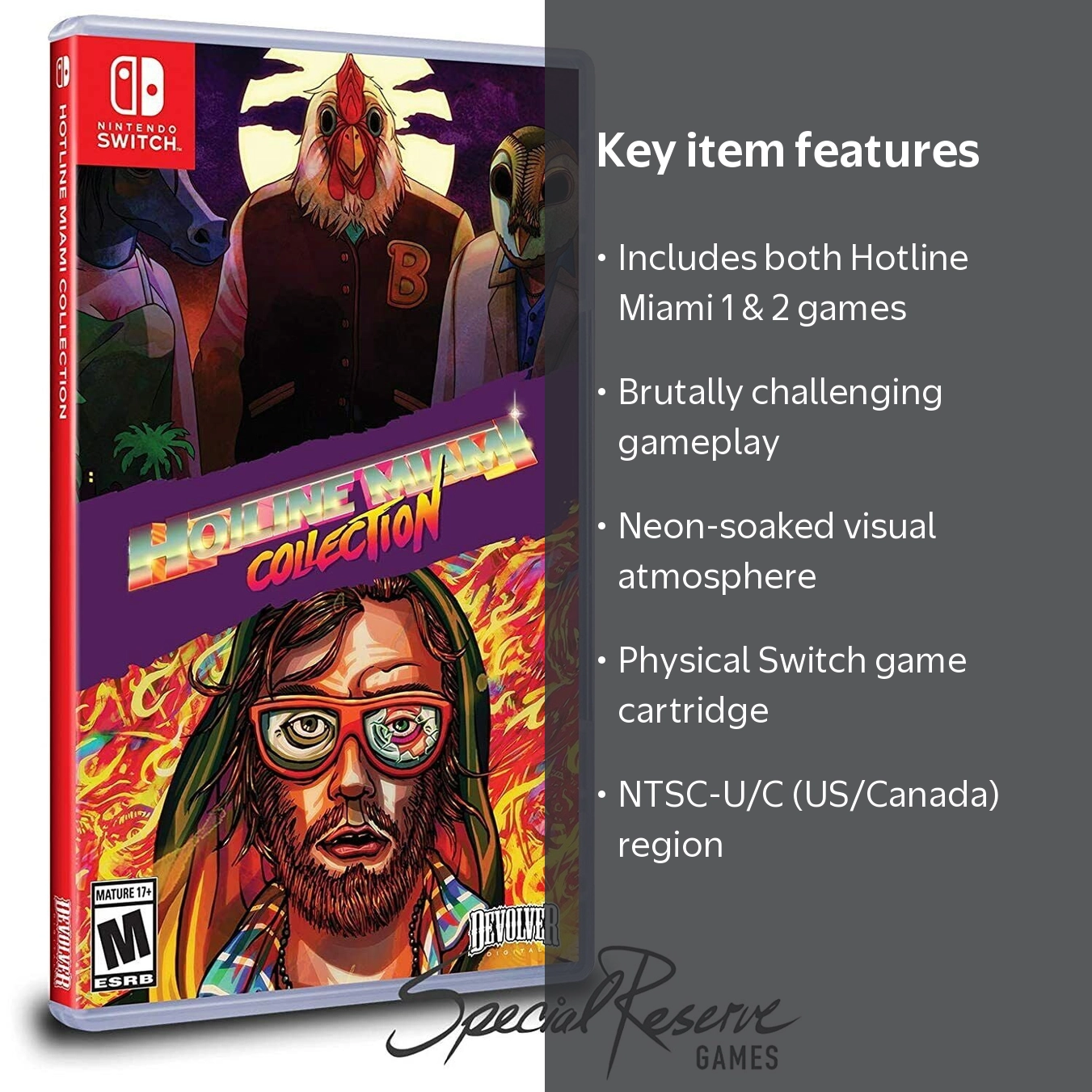 Hotline Miami Collection 1 + 2 Nintendo Switch [Variant Special