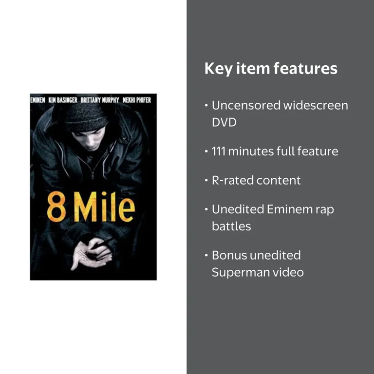 Universal Studios 8 Mile (DVD) - Drama, Eminem, Rap Battles