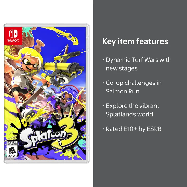 Nintendo Splatoon 3 Standard Edition - Adventure Game Options for