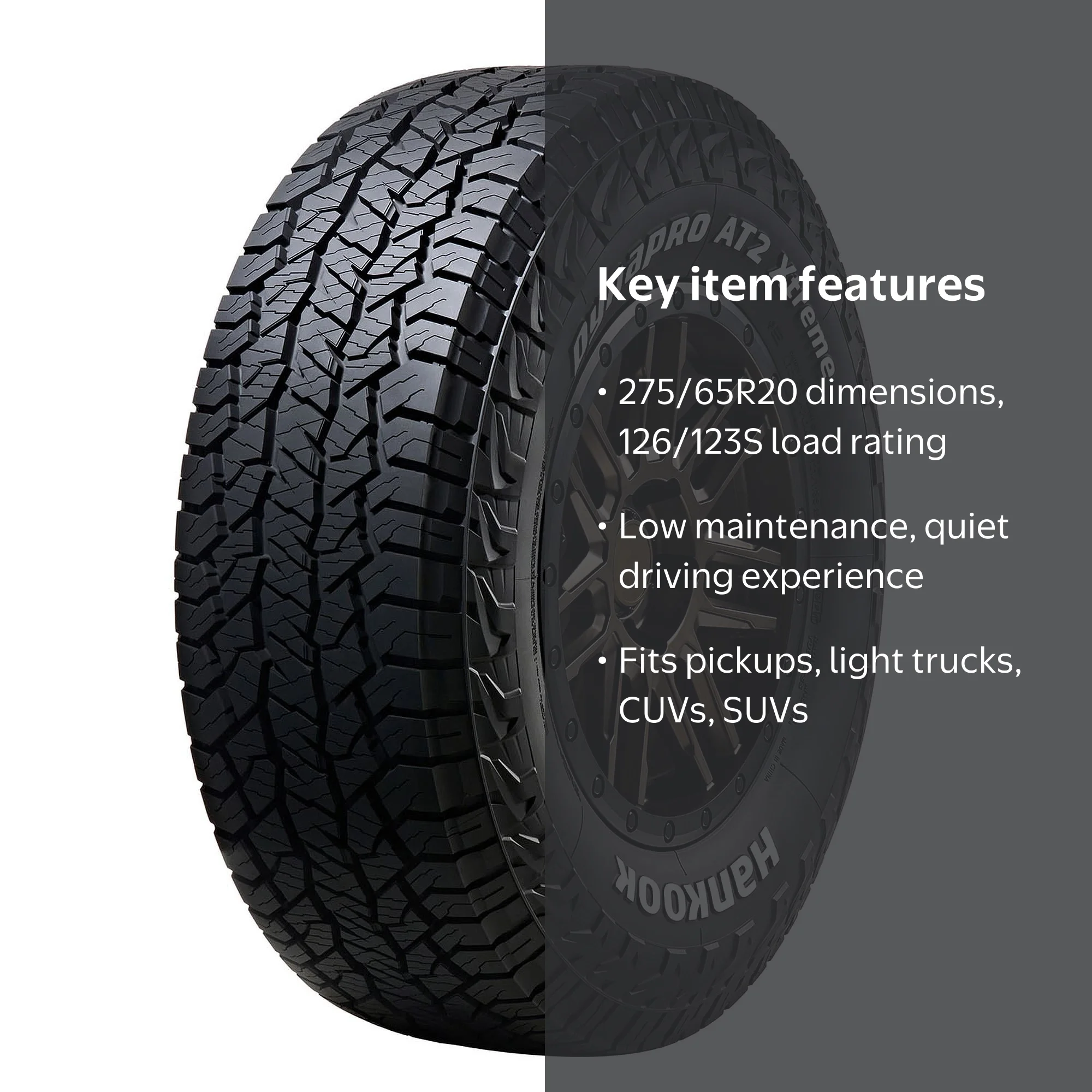 Hankook Dynapro AT2 Xtreme RF12 LT All-Terrain Tire 275/65R20 126