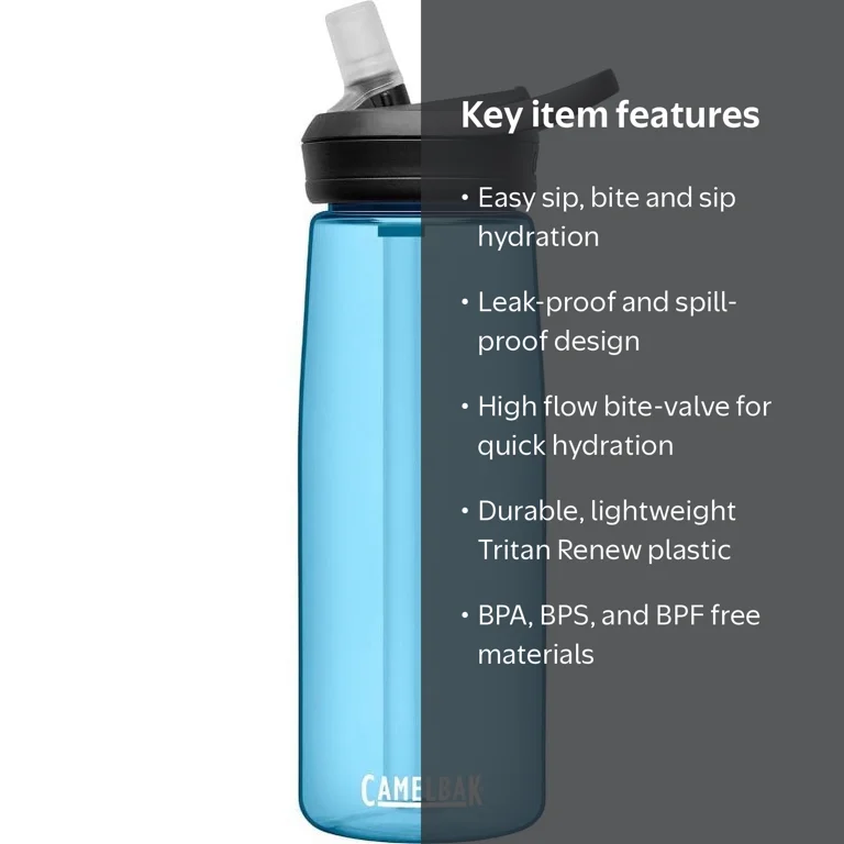 CamelBak Eddy+ 25oz Lightweight and Durable Tritan Renew Water