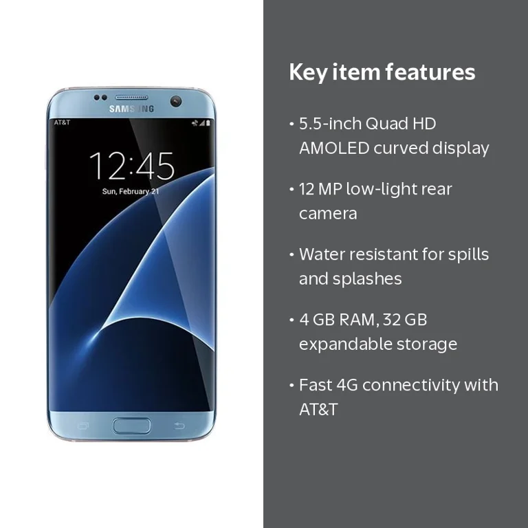 Samsung Galaxy S7 edge - 4G smartphone - RAM 4 GB / Internal