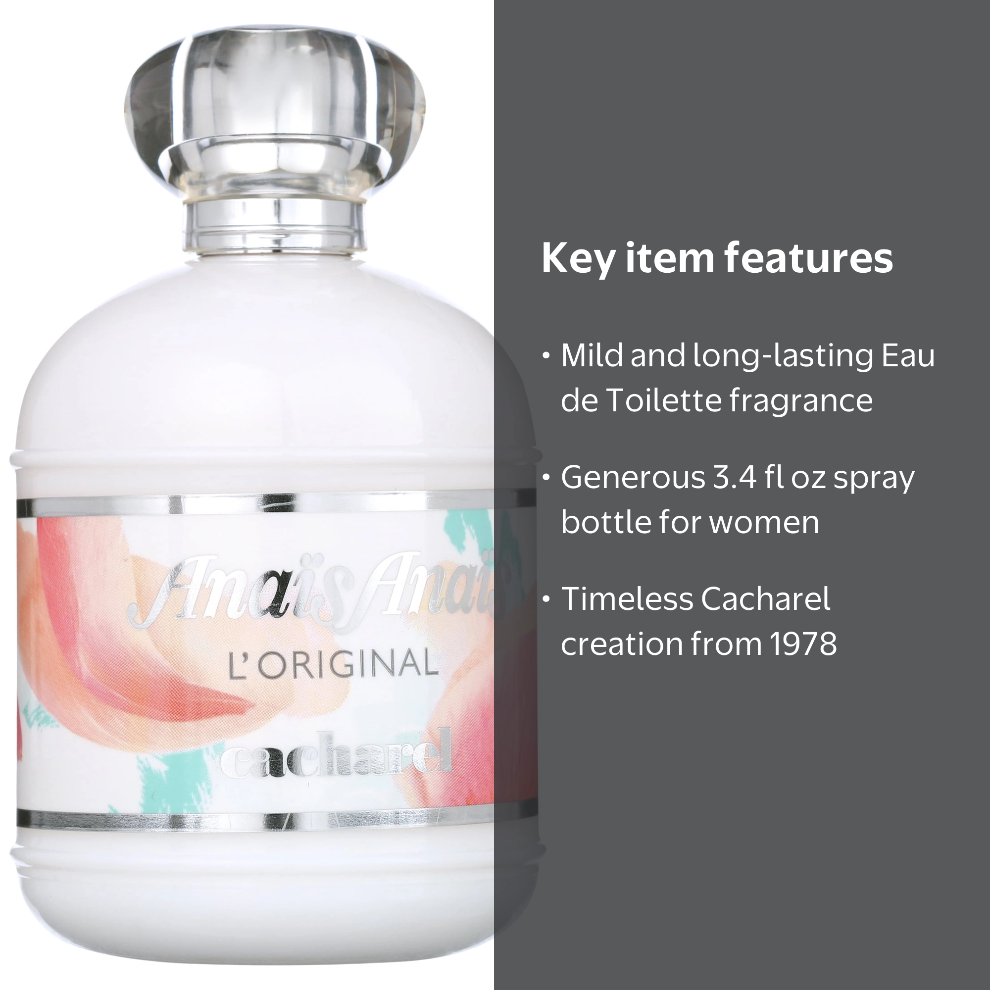 Cacharel Anais Eau de Toilette Spray, 3.4 oz, Women - Walmart.com