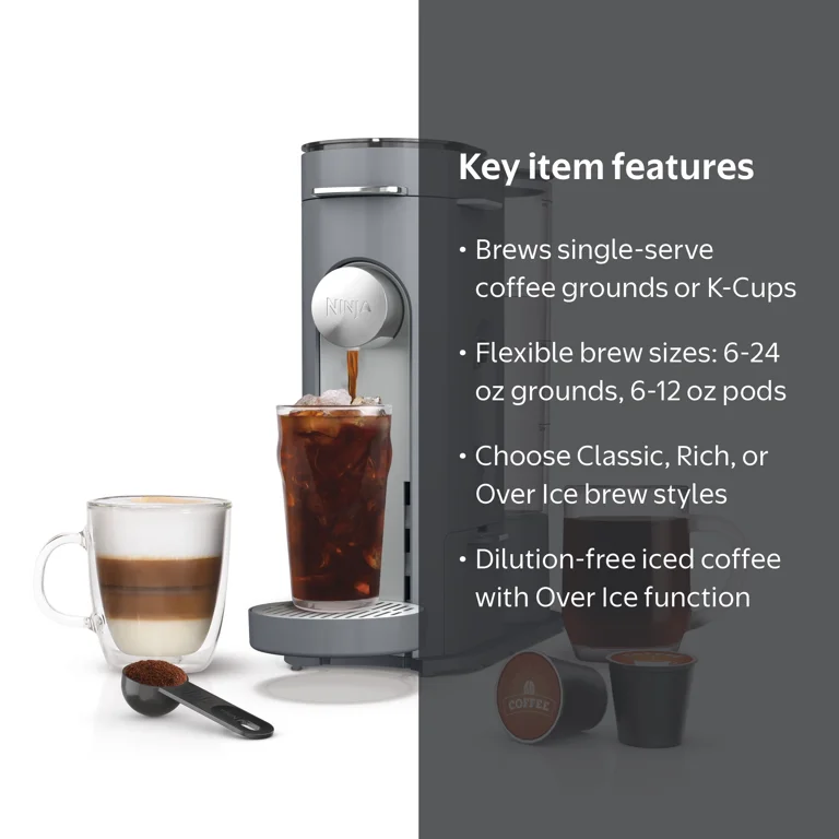 美品コンプデッキ ZERO Independent Spitfire NINJA Ninja Pods & Grounds Single-Serve Coffee Maker, K-Cup Pod