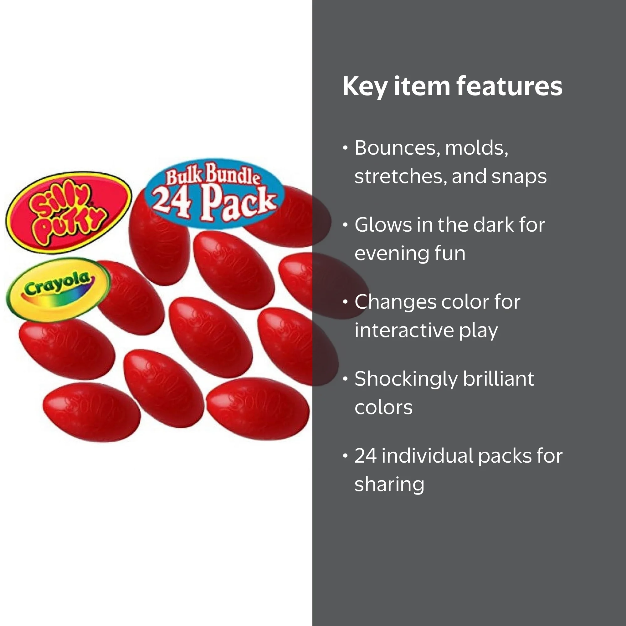 Crayola Silly Putty Original Bulk Set - 24 Pack, Value Kids Toys
