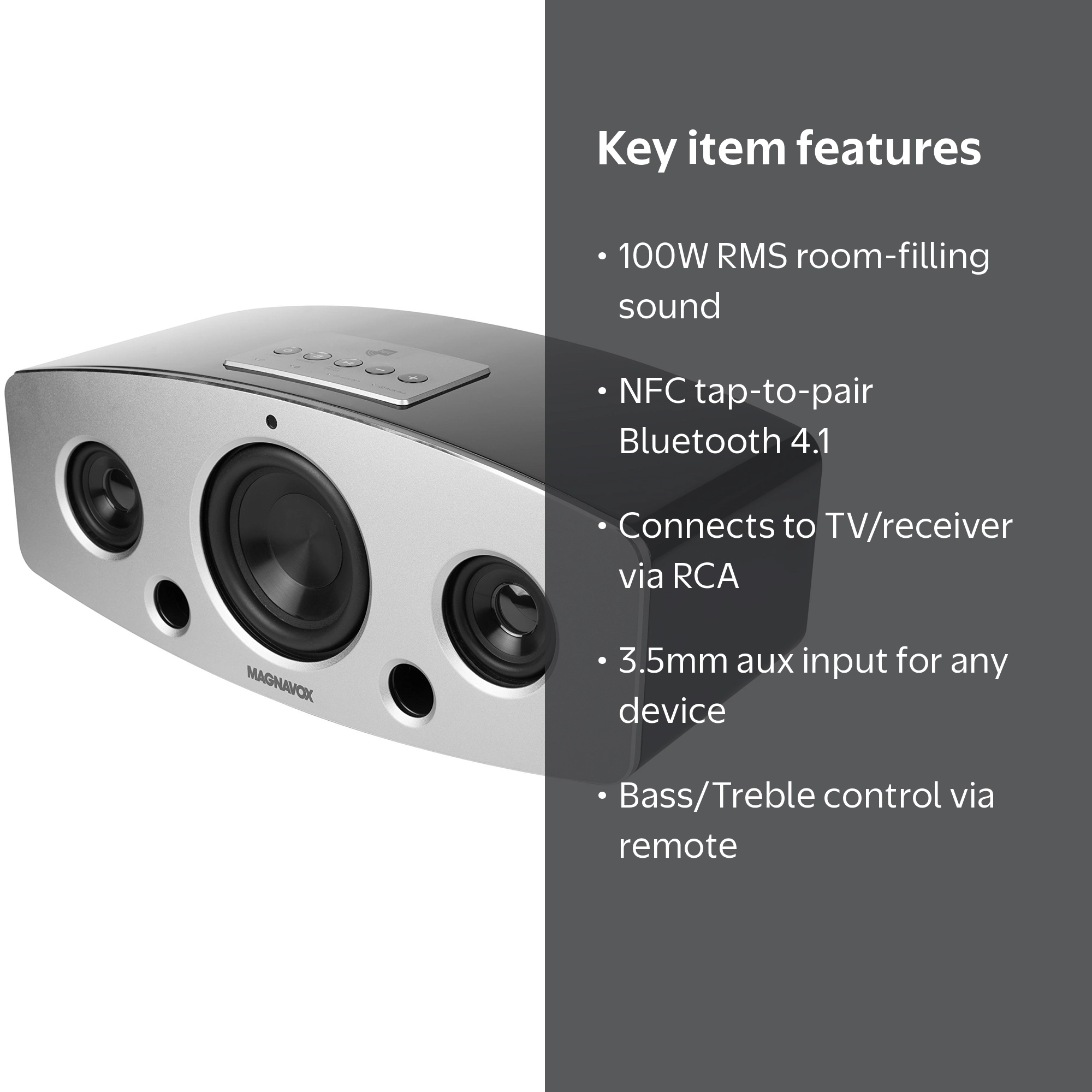 Magnavox 2.1 Channel Speaker System with NFC & Bluetooth - Walmart.com