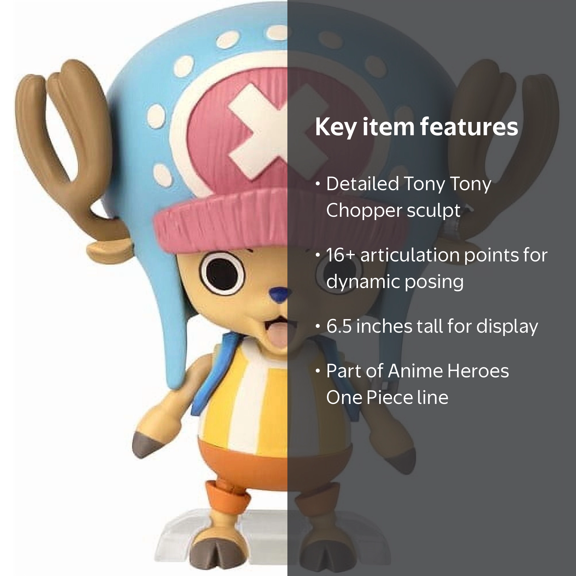 Anime Heroes, One Piece - Chopper Action Figure, 6.5 inch