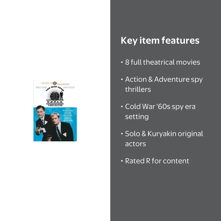 The Man From U.N.C.L.E.: 8-Movie Collection - Walmart.com