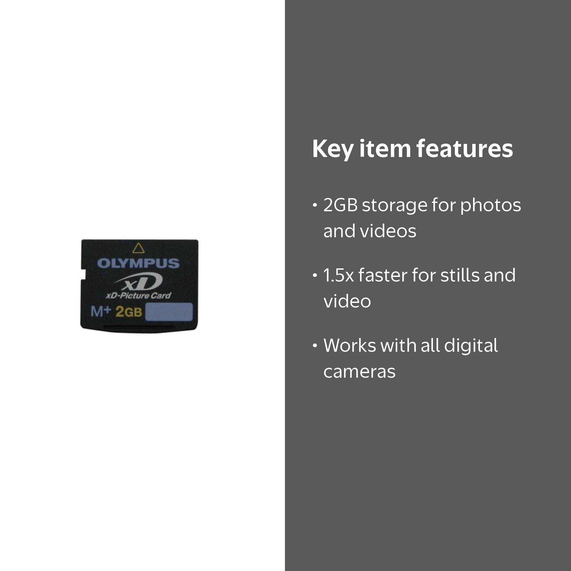Olympus 2GB Type M+ xD-Picture Card for Digital Camera Video