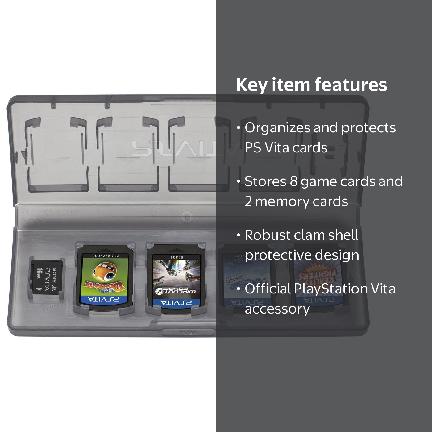 PlayStation Vita Card Case, Holds 8 games & 2 memory cards
