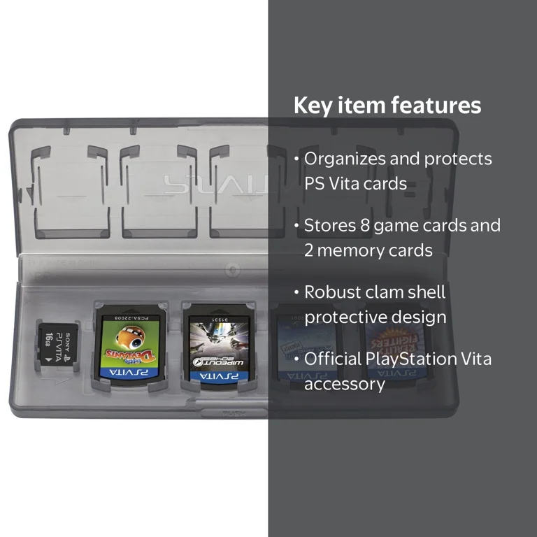 PlayStation Vita Card Case, Holds 8 games & 2 memory cards