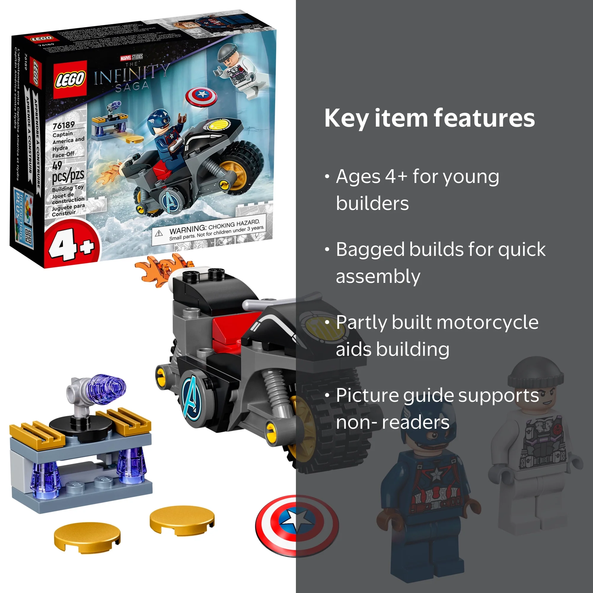 LEGO Marvel Avengers 76189: Captain America and Hydra Face-Off