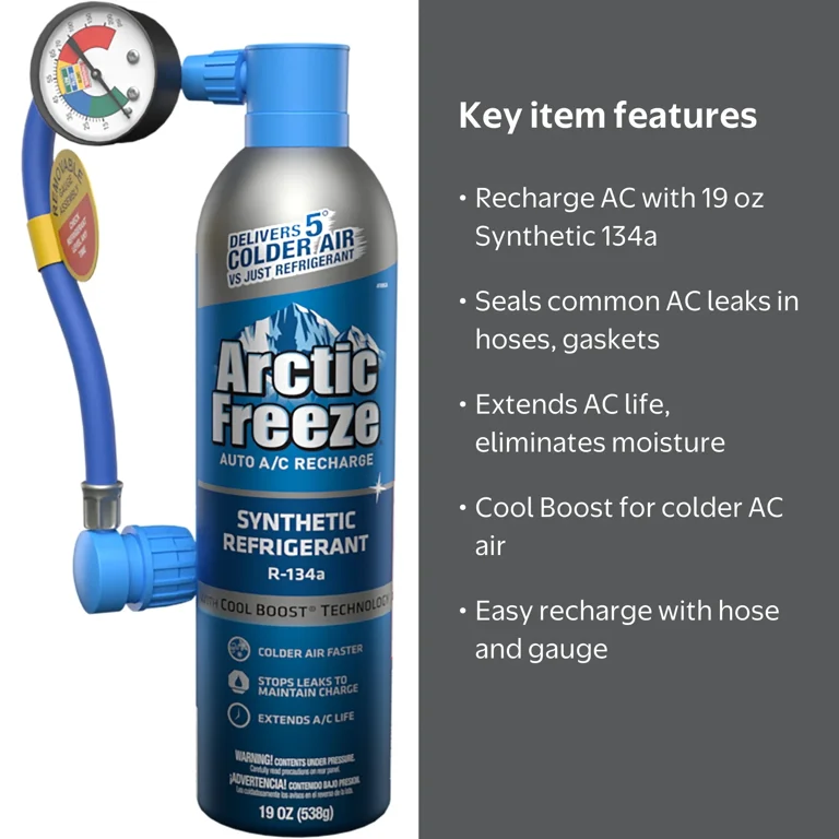 Arctic Freeze Ultra Synthetic Automotive Refrigerant 134a - 19 oz