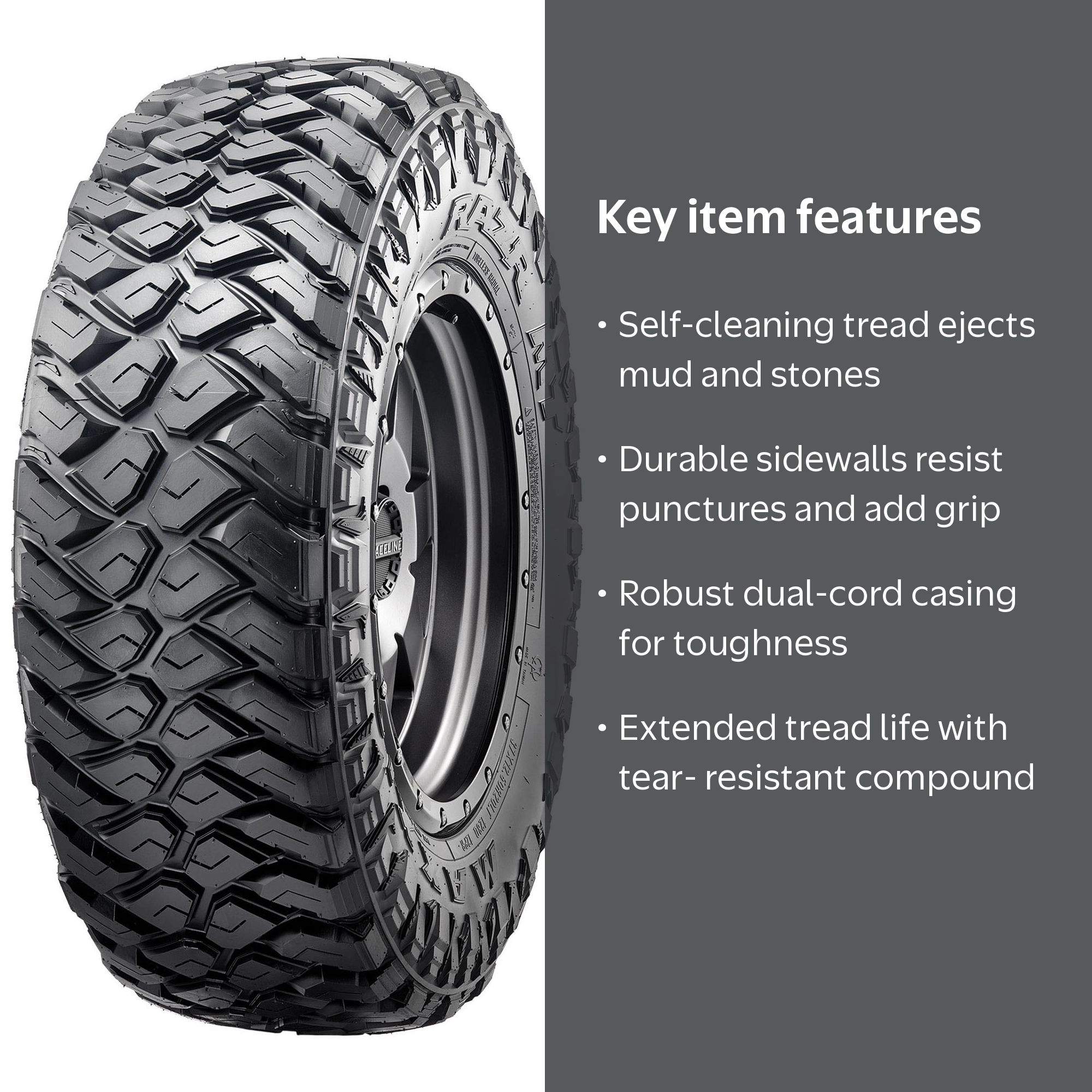 Maxxis Razr MT-772 Mud Terrain LT35X12.50R15 113Q C Light Truck
