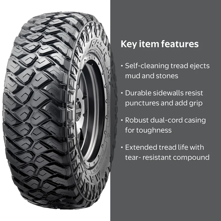マグトラ3点 Maxxis Razr MT-772 Mud Terrain Tire LT35X12.50R15 113Q C - Walmart.com