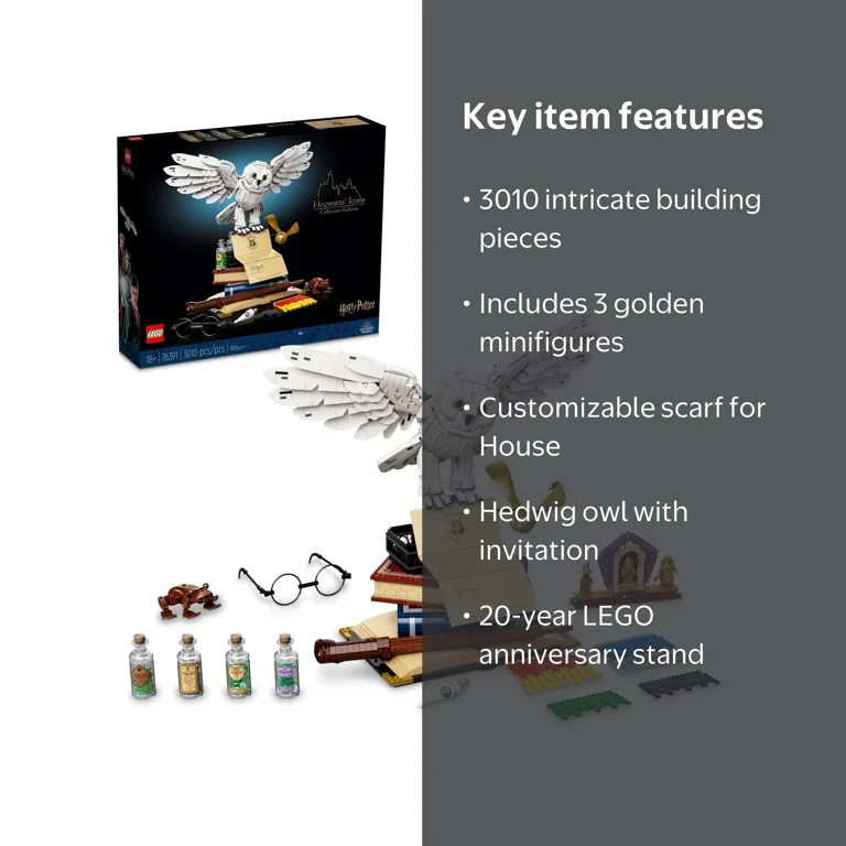 LEGO Harry Potter Hogwarts Icons Collectors' Edition 76391 with 3